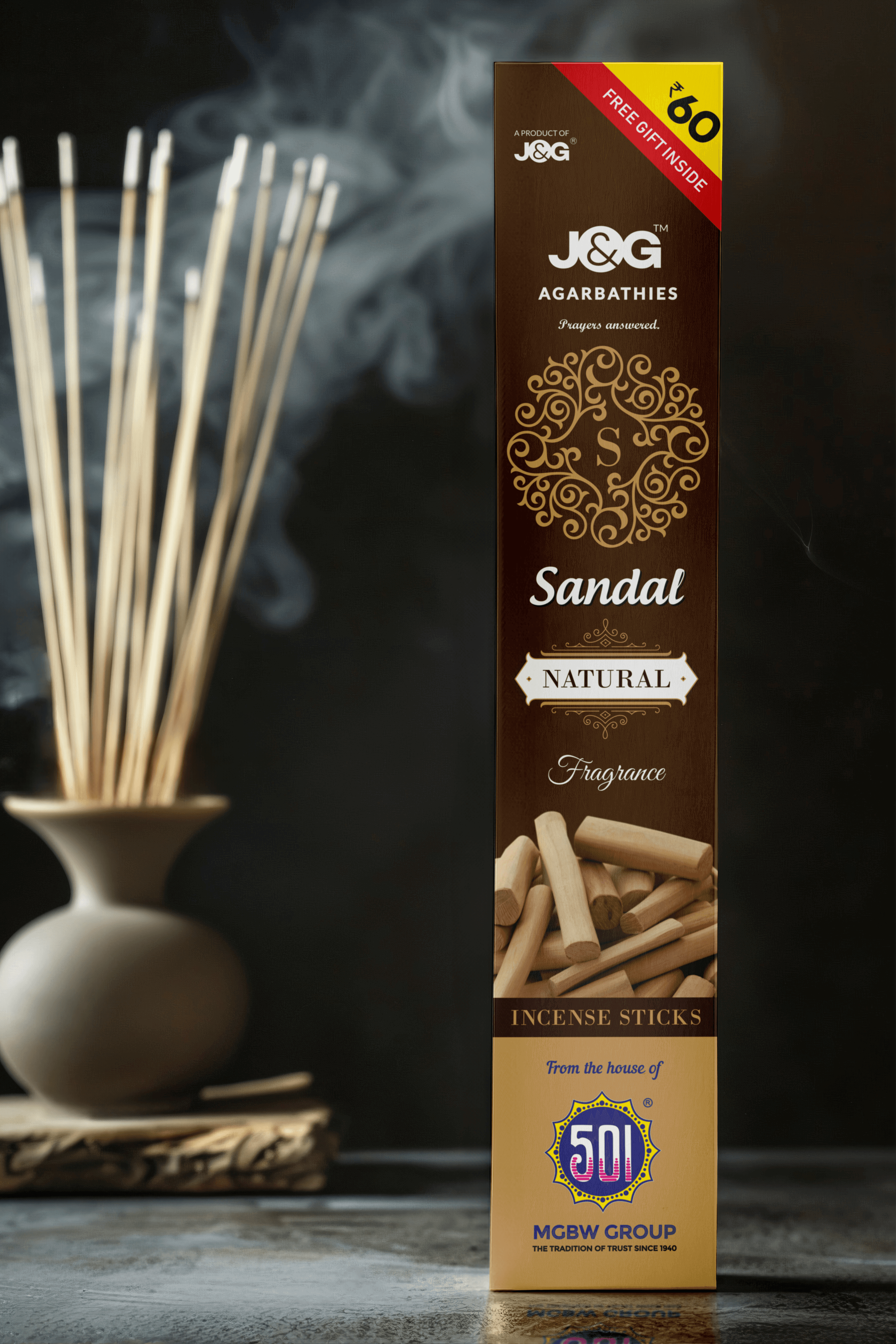 Sandalwood Agarbatti Incense Sticks